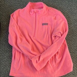Women’s hot pink three quarter zip